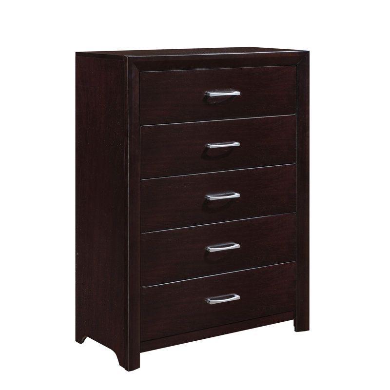 Mobilier de chambre à coucher à poignées argentées 1Pc