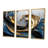 Evolving Gold Flow - Liquid Ink Abstract Wall Art Print Set-1077351743-1077353157