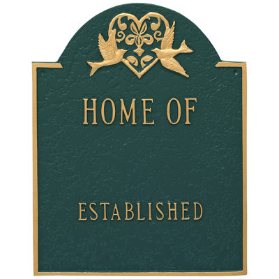 4-Line Wall Address Plaque