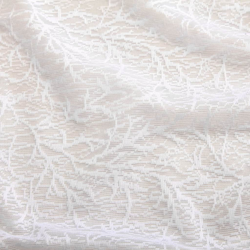 Dowell Semi Sheer Curtain, Width 140cm x Drop 245cm, Branches White