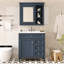 Ensemble de meuble-lavabo sur pied 30 "avec armoire à miroir-121105871