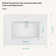 30.2"X18.5" White Rectangular Single Vanity Top With 1 Faucet Hole And Overflow(Sink Only)