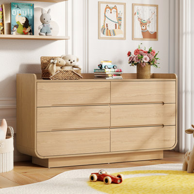 53.93"W Modern 6 - Drawer Dresser