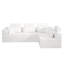 Canapé modulaire en forme de L, canapé modulaire en velours côtelé de style minimaliste moderne-1033367454