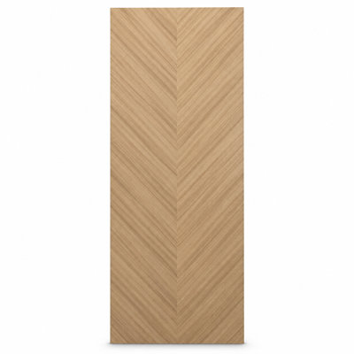 Panneau de porte à galandage 42 x 96 pouces Ego 5005, placage chêne naturel, portes coulissantes de style grange pour placard escamotable