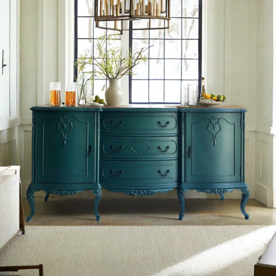 Large-Capacity Storage Retro Sideboard