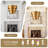 21" Vintage Metal Drum Chandelier, 7-Light E12 Industrial Adjustable Chain Hanging Pendant Light Fixtures-1018965488-1018965489