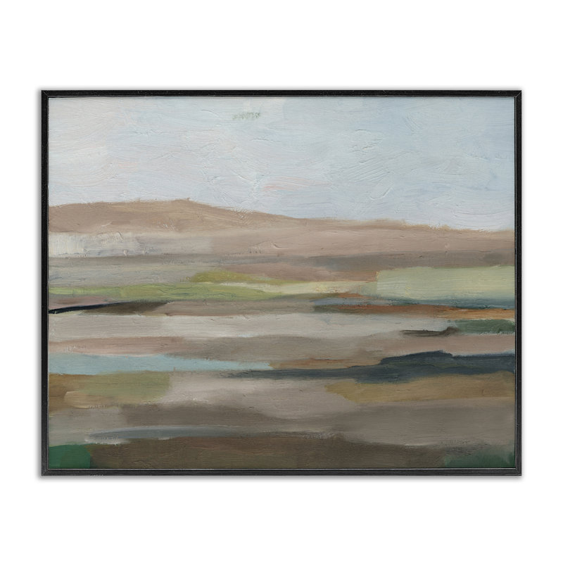  «Scenic Desert Landscape», estampe numérique par Ethan Harper, Giclée encadrée noir minuit, H 11 po x l 14 po