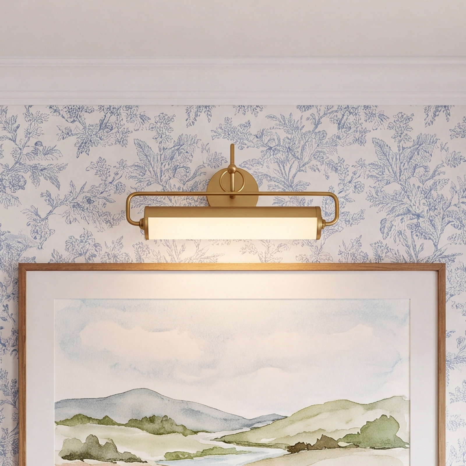 Ellen LED Picture Light, Brushed Gold