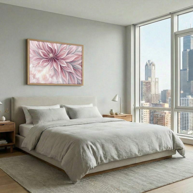Art floral, art mural sur toile, ensemble de 1, 28"H x 40"W, Natural