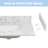21.25 Inch White Engineered Stone Side Splash Replacement for Bathroom Vanity Top