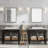 Lohoski Decorative Bathroom Vanity Mirror for Wall - Beveled Design-690816653-717380893