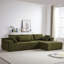 Ensemble de canapé modulaire rembourré et désossé en chenille Modern-1315166439-1315166457