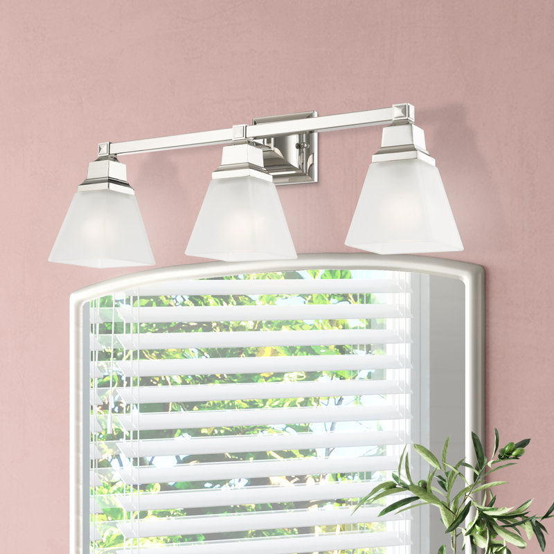 Mathias 3 - Light Dimmable Vanity Light, Polished Nickel
