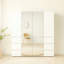 Système de placard modulaire en bois avec miroir Elise