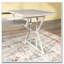 Table extensible de style nordique à base solide et robuste-1711811367