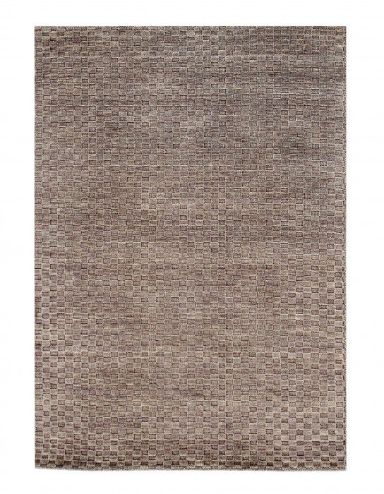 Tapis unique en laine 4 pi x 6 pi Delong gris