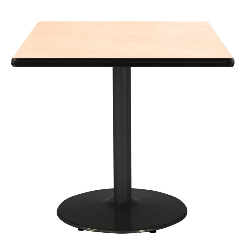 Dining room table Mode Breakroom, Noir, Naturel, H 29 po x L 30 po x l 30 po