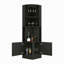 Armoire de bar d'angle, support en verre, armoire à double porte, huit supports à vin intégrés-1851056258