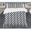 Ensemble de housse de couette géométrique en monochrome i mid-century-40702401