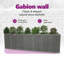 vidaXL Gabion Basket, Galvanized-Steel Garden Planter, High Load Capacity