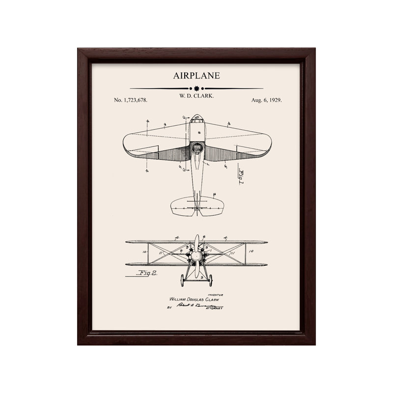 Plan de transport no 2, Canvas, 08"H x 10"W, Brown Framed