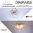 6 - Light Dimmable Tiered Bubble Chandelier With Textured Globe Glass