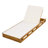 LOUNGE CHAISE SET,ACACIA WOOD WITH WATER-RESISTANT LOUNGE CUSHIONS (2 INCH THICK)-1991384239