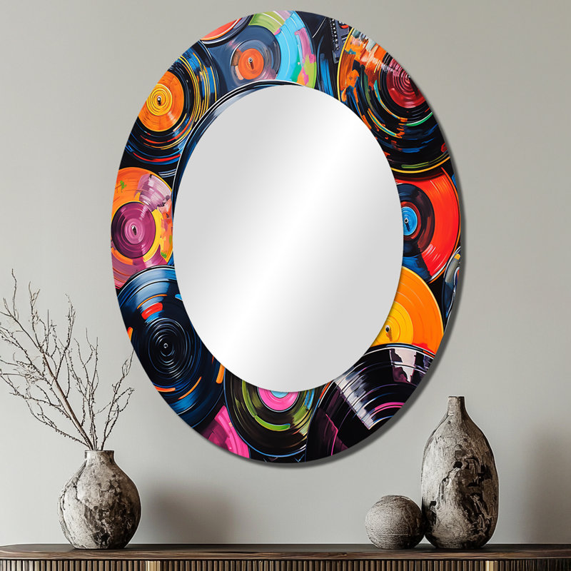 Madiun - Miroir en métal tendance, 40 po x 30 po