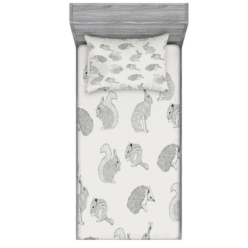 Microfiber Sheet Set, Twin XL Sheet Set with Fitted Sheet