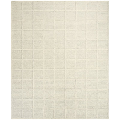 Tapis d'intérieur moderne ivoire 9 pi 6 po x 13 pi 6 po DKNY