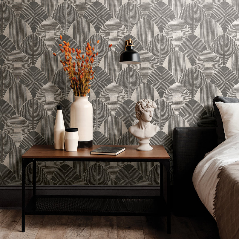 Rouleau de papier peint Westport, Anthracite