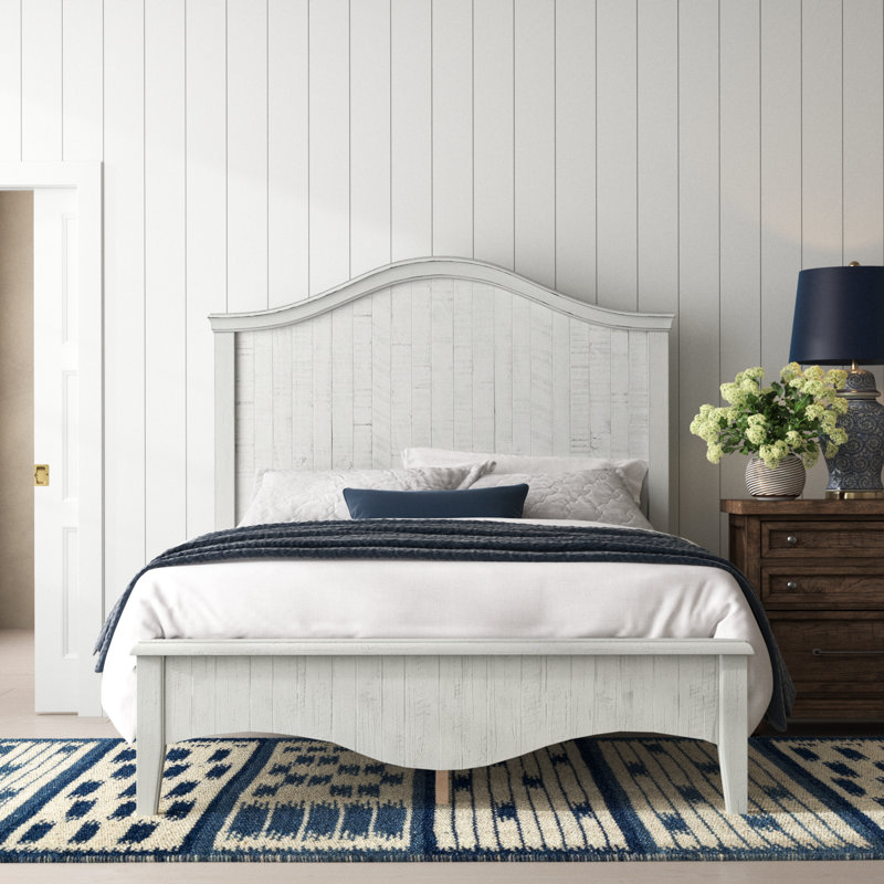 Ramey Solid Wood Standard Storage Bed, California King, White Wash