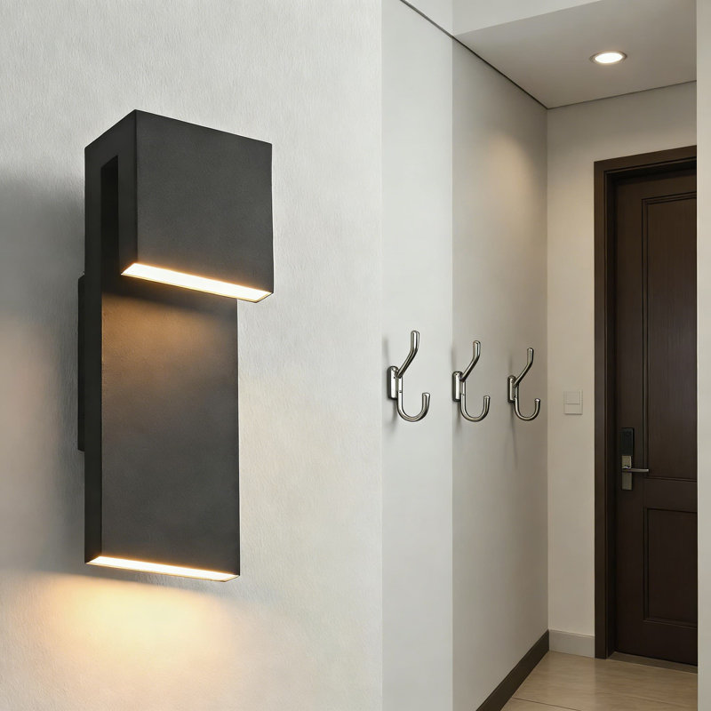 Applique murale d'extérieur moderne à DEL 18 W, luminaire mural antirouille IP65 3000K pour l'extérieur, le garage, le porche, le balcon et la cour arrière