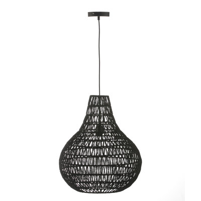 Millwright 1 - Light Black Teardrop Pendant