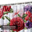Aquarelle rose avec 12 crochets-1835673893
