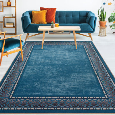 Tapis rectangulaire Demien 7 x 10 avec envers antidérapant