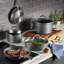 Circulon A1 Series With Scratchdefense Technology Nonstick Induction Pots And Pans Cookware Set, 8 Piece, Graphite