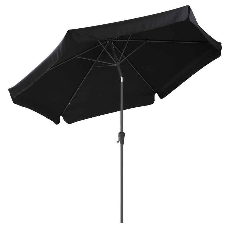 Parasol de marché 117 '' Tilt Market, Noir