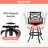 Cattie Swivel Aluminum Outdoor 30'' Bar Stool with Sunbrella Cushion-1916493047