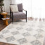Fauci Geometric Cream / Black Area Rug-91884268