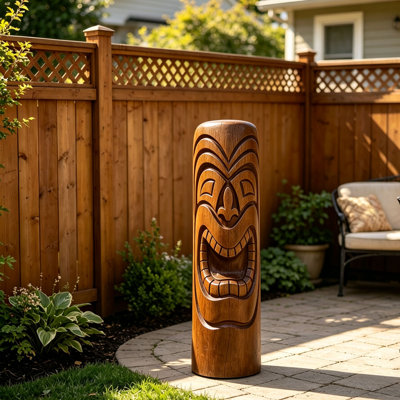 Statue d'extérieur 35,8 po Aloha Hawaii Tiki