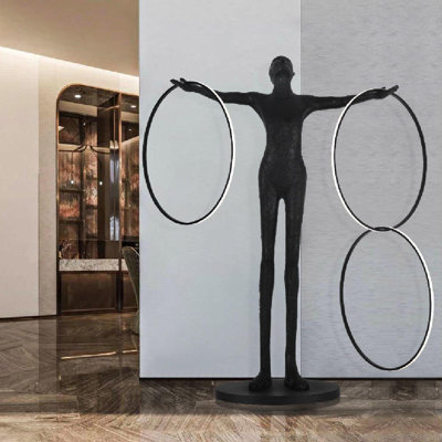 83'' Black LED Novelty Floor Lamp