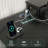 Gaming Desk with USB Charging Station – LED Lights, Monitor Riser, X-Frame-659118389