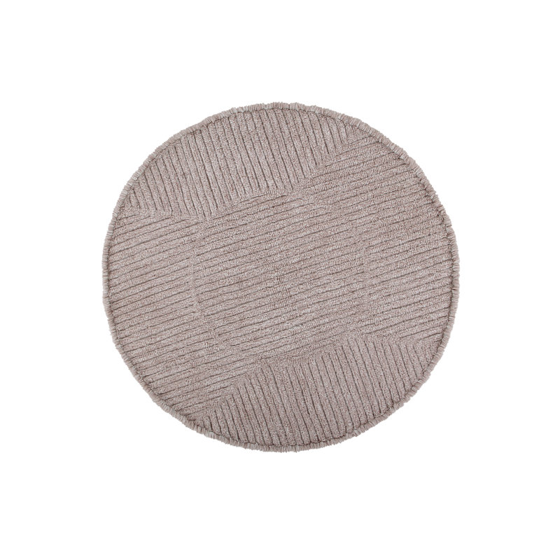 Round Abstract 28cm X 57cm Area Rug