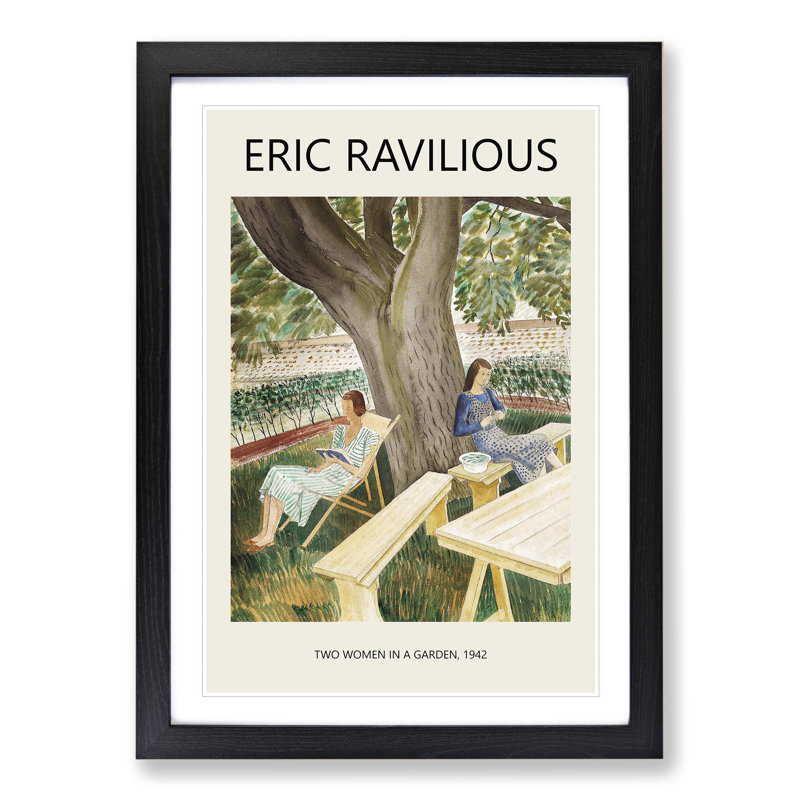 Resting by Eric Ravilious - Picture Frame Graphic Art, 48cm H x 36cm W x 2cm D