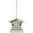 Medium Hopper Bird Feeder with Suet Cages in Green Recycled Plastic-94595766