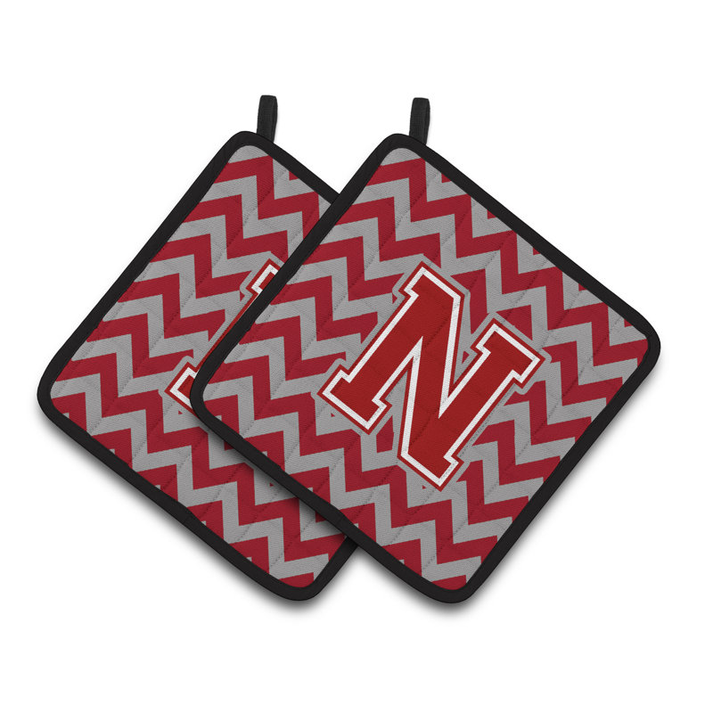 Poignée à chevrons, N, Rouge foncé / blanc
