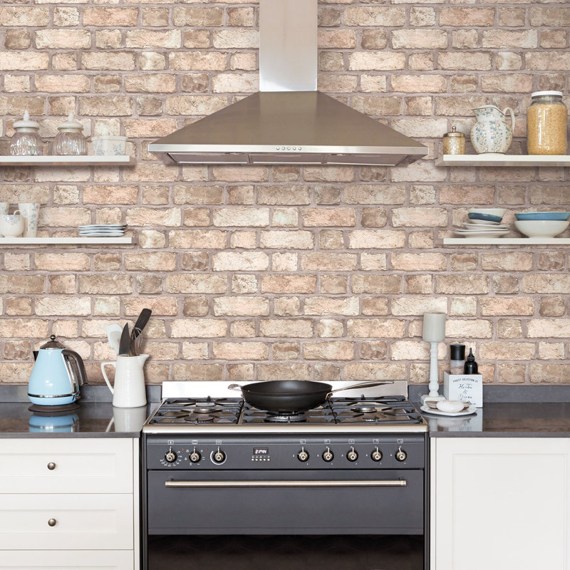 Peavine 10m x 52.8cm Matte Wallpaper Roll, Beige/Cream