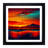 Sunset Color Field Painting - Single Picture Frame Print on Wood-257860045